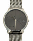 Calvin Klein Minimal Black Dial Silver Mesh Bracelet Watch for Men - K3M21123 Buy Now By Calvin Klein