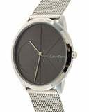 Calvin Klein Minimal Black Dial Silver Mesh Bracelet Watch for Men - K3M21123 Buy Now By Calvin Klein
