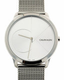 Calvin Klein Minimal Silver Dial Silver Mesh Bracelet Watch for Men - K3M2112Z Buy Now By Calvin Klein