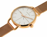 Calvin Klein Even White Dial Rose Gold Mesh Bracelet Watch for Women - K7B23626 Buy Now By Calvin Klein