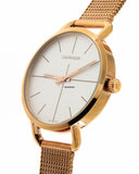 Calvin Klein Even White Dial Rose Gold Mesh Bracelet Watch for Women - K7B21626 Buy Now By Calvin Klein