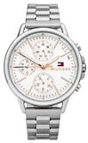 Tommy Hilfiger Carly White Dial Silver Stainless Steel Strap Watch for Women - 1781787 Buy Now By Tommy Hilfiger