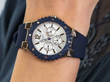Guess Overdrive White Dial Blue Rubber Strap Watch for Women - W0149L5 Buy Now By Guess