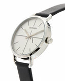 Calvin Klein Evan White Dial Black Leather Strap Watch for Women - K7B231CY Buy Now By Calvin Klein