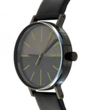 Calvin Klein Boost Black Dial Black Leather Strap Watch for Men - K7Y214CL Buy Now By Calvin Klein