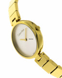Calvin Klein Authentic Silver Dial Gold Steel Strap Watch for Women - K8G23546 Buy Now By Calvin Klein