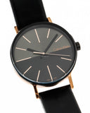 Calvin Klein Boost Black Dial Black Leather Strap Watch for Men - K7Y21TCZ Buy Now By Calvin Klein