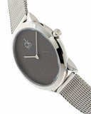Calvin Klein Minimal Grey Dial Silver Mesh Bracelet Watch for Women - K3M2212X Buy Now By Calvin Klein