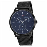 Tommy Hilfiger Brad Quartz Blue Dial Black Mesh Bracelet Watch For Men - 1710392 Buy Now By Tommy Hilfiger