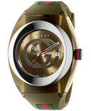 Gucci Sync XXL Quartz Brown Dial Brown Leather Strap Watch For Men - YA137106 Buy Now By Gucci