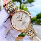 Tissot Le Locle Powermatic 80 Diamonds Silver Dial Two Tone Steel Strap Watch For Men - T006.407.22.036.01 Buy Now By Tissot