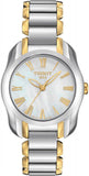 Tissot T Wave Mother of Pearl Dial Two Tone Steel Strap Watch for Women - T023.210.22.117.00 Buy Now By Tissot