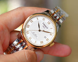 Tissot T Classic Le Locle Powermatic 80 Silver Dial Two Tone Steel Strap Watch For Men - T0064072203301 Buy Now By Tissot