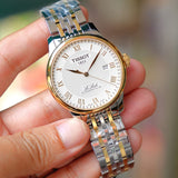 Tissot T Classic Le Locle Powermatic 80 Silver Dial Two Tone Steel Strap Watch For Men - T0064072203301 Buy Now By Tissot