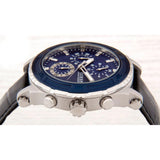 Guess Pinnacle Chronograph Quartz Blue Dial Black Leather Strap Watch For Men - W0673G4 Buy Now By Guess