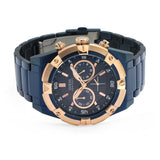 Guess Jolt Analog Blue Dial Blue Steel Strap Watch for Men - W0377G4 Buy Now By Guess