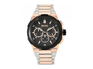 Hugo Boss Supernova Black Dial Two Tone Steel Strap Watch for Men - 1513358 Buy Now By Hugo Boss