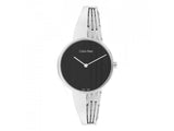 Calvin Klein Drift Black Dial Silver Steel Strap Watch for Women - K6S2N111 Buy Now By Calvin Klein