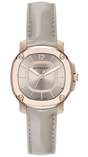 Burberry The Britain Gray Dial Gray Leather Strap Watch for Women - BBY1718 Buy Now By Burberry