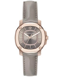 Burberry Britain Diamonds Grey Dial Grey Leather Strap Watch for Women - BBY1810 Buy Now By Burberry