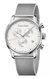 Calvin Klein High Noon Silver Dial Silver Mesh Bracelet Watch for Men - K8M27126 Buy Now By Calvin Klein