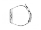 Calvin Klein Accent Silver Dial White Leather Strap Watch for Women - K2Y211K6 Buy Now By Calvin Klein