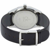 Calvin Klein Minimal Diamonds Black Dial Black Leather Strap Watch for Men - K3M211CS Buy Now By Calvin Klein