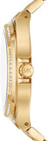 Michael Kors Lennox Three Hand Crystals Gold Dial Two Tone Steel Strap Watch For Women - MK7284 Buy Now By Michael Kors