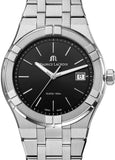 Maurice Lacroix Aikon Date Quartz Black Dial Silver Steel Strap Watch for Men - AI1108-SS002-330-1 Buy Now By Maurice Lacroix
