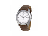 Tissot T Classic Couturier Chronograph White Dial Brown Leather Strap Watch For Men - T035.410.16.031.00 Buy Now By Tissot