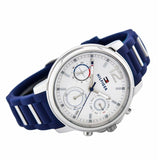 Tommy Hilfiger Claudia White Dial Blue Steel Strap Watch for Women - 1781746 Buy Now By Tommy Hilfiger