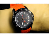 Tommy Hilfiger Cole Black Dial Orange Rubber Strap Watch for Men - 1790985 Buy Now By Tommy Hilfiger