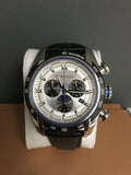 Versace V-Ray Quartz Silver Dial Black Leather Strap Watch for Men - VDB010014 Buy Now By Versace