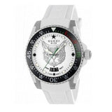 Gucci Dive Tiger White Dial White Rubber Strap Watch For Men - YA136329 Buy Now By Gucci