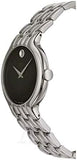 Movado Classic Quartz Black Dial Silver Steel Strap Watch for Men - 0606337 Buy Now By Movado