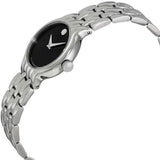 Movado Veturi Quartz Black Dial Silver Steel Strap Watch for Women - 0606338 Buy Now By Movado