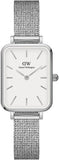 Daniel Wellington Quadro Sterling White Dial Silver Mesh Strap Watch For Women - DW00100438 Buy Now By Daniel Wellington
