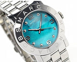 Marc Jacobs Amy Blue Dial Silver Steel Strap Watch for Women - MBM3272 Buy Now By Marc Jacobs