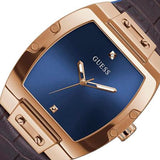 Guess Phoenix Blue Dial Brown Leather Strap Watch for Men - GW0386G2 Buy Now By Guess