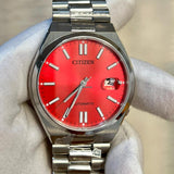 Citizen x Pantone Automatic Blazing Red Dial Silver Steel Strap Watch For Men - NJ0158-89W Buy Now By Citizen