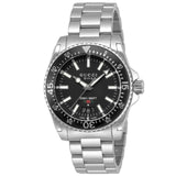 Gucci Dive Quartz Black Dial Silver Steel Strap Watch For Men - YA136301A Buy Now By Gucci