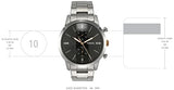 Fossil Townsman Chronograph Grey Dial Silver Steel Strap Watch for Men - FS5407 Buy Now By Fossil