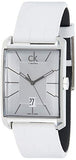 Calvin Klein Window White Dial White Leather Strap Watch for Men - K2M21120 Buy Now By Calvin Klein