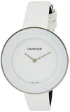 Calvin Klein Chic White Dial White Leather Strap Watch for Women - K7N23TK2 Buy Now By Calvin Klein