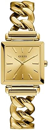 Guess Vanity Gold Dial Gold Steel Strap Watch for Women - W1029L2 Buy Now By Guess
