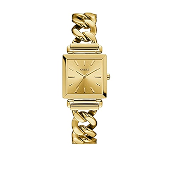 Guess Vanity Gold Dial Gold Steel Strap Watch for Women - W1029L2 Buy Now By Guess