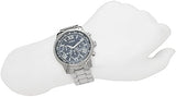 Guess Horizon Chronograph Quartz Blue Dial Silver Steel Strap Watch for Men - W0379G3 Buy Now By Guess