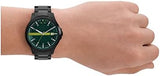 Armani Exchange Hampton Black Dial Black Steel Strap Watch For Men - AX2407 Buy Now By Armani Exchange