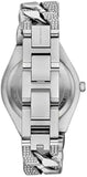 Michael Kors Lennox Pave Three-Hand Crystals Silver Dial Silver Steel Strap Watch for Women - MK7488 Buy Now By Michael Kors