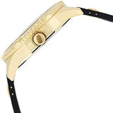 Guess Frontier Diamonds Gold Dial Black Rubber Strap Watch For Women - W1160L1 Buy Now By Guess